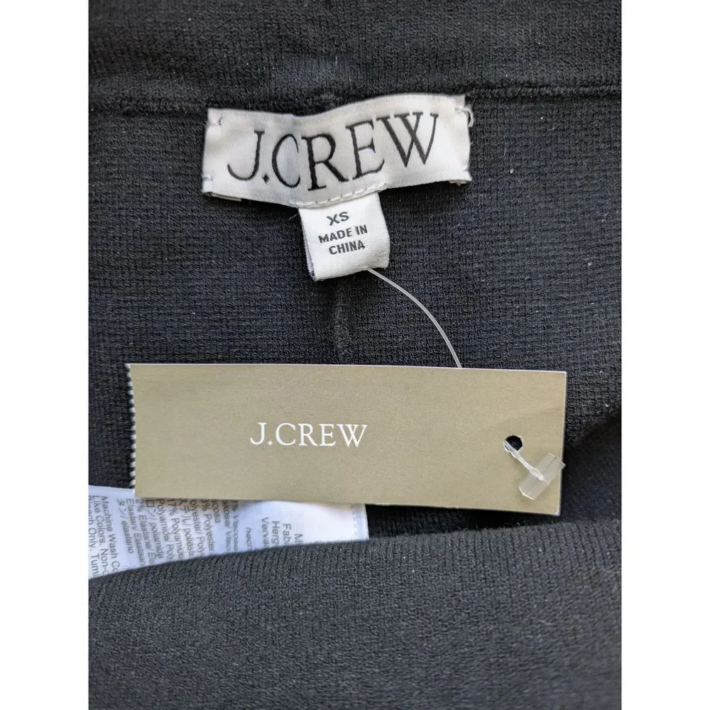 J. Crew Delaney Kickout Sweater Pants Womens Size XS Black‎ NWT $148 BQ100